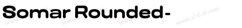 Somar Rounded字体转换